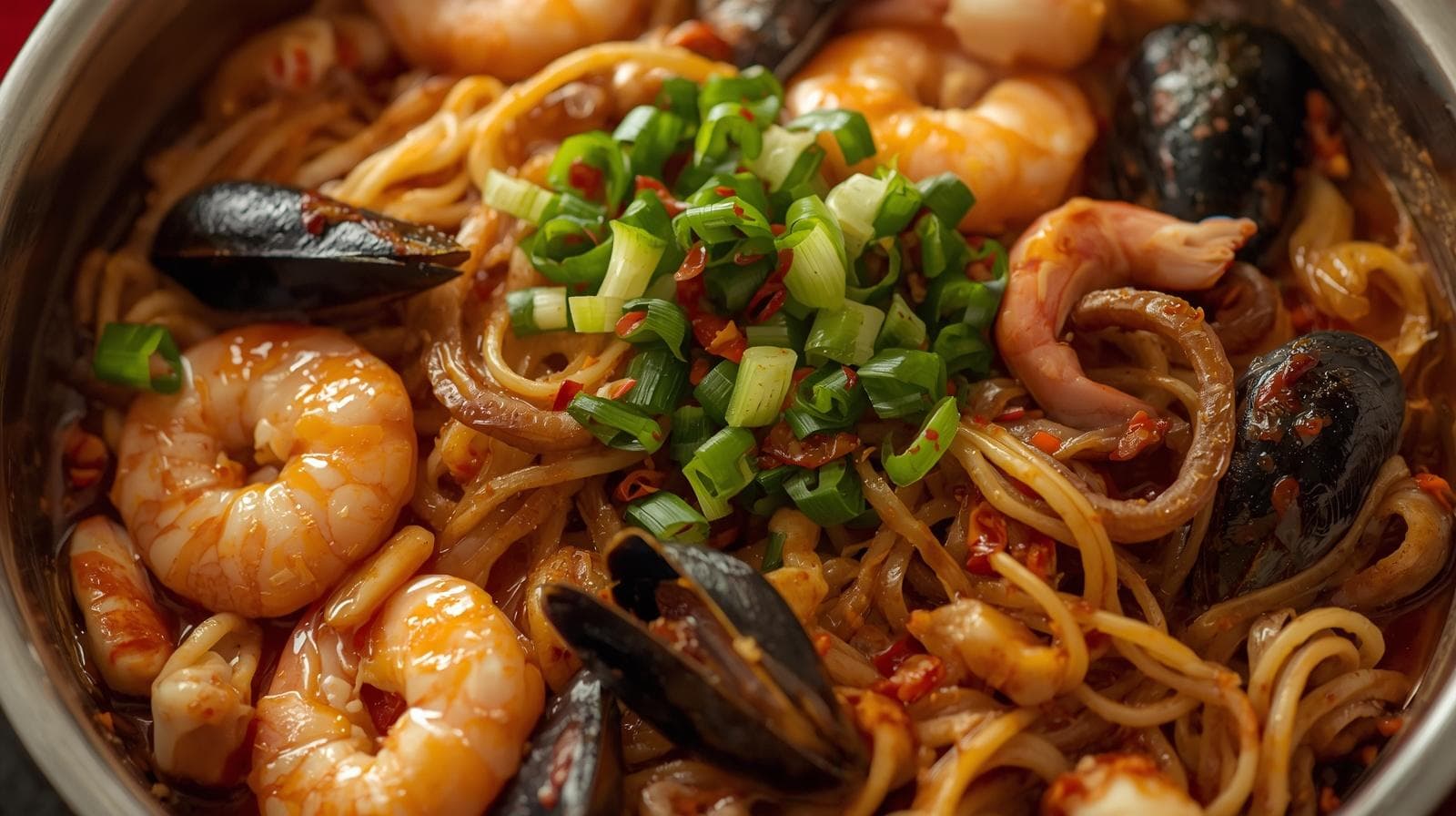 Stir Fried Seafood Noodles