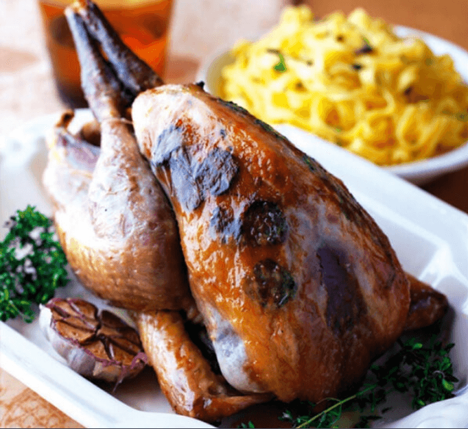 Whole Smoked Guinea Fowl