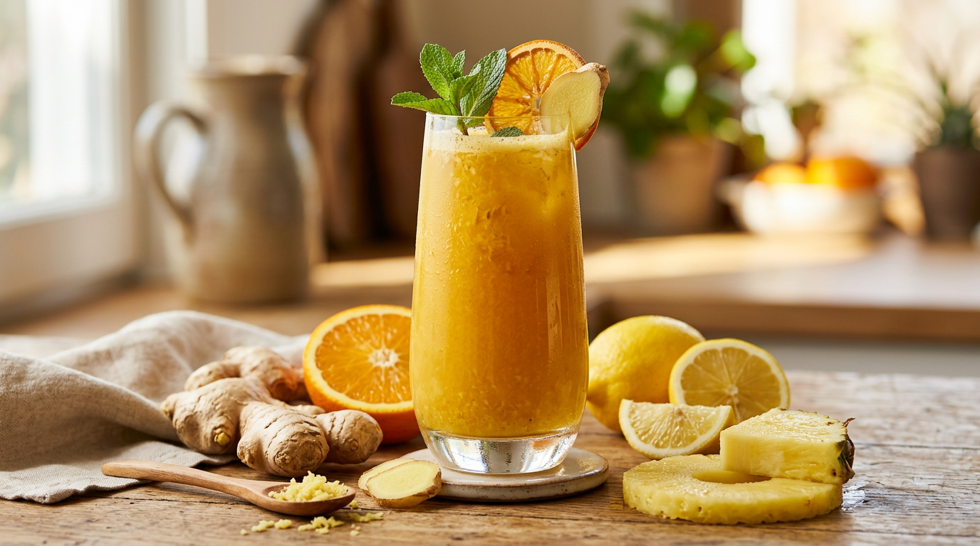 Ginger, Lemon, Orange & Pineapple