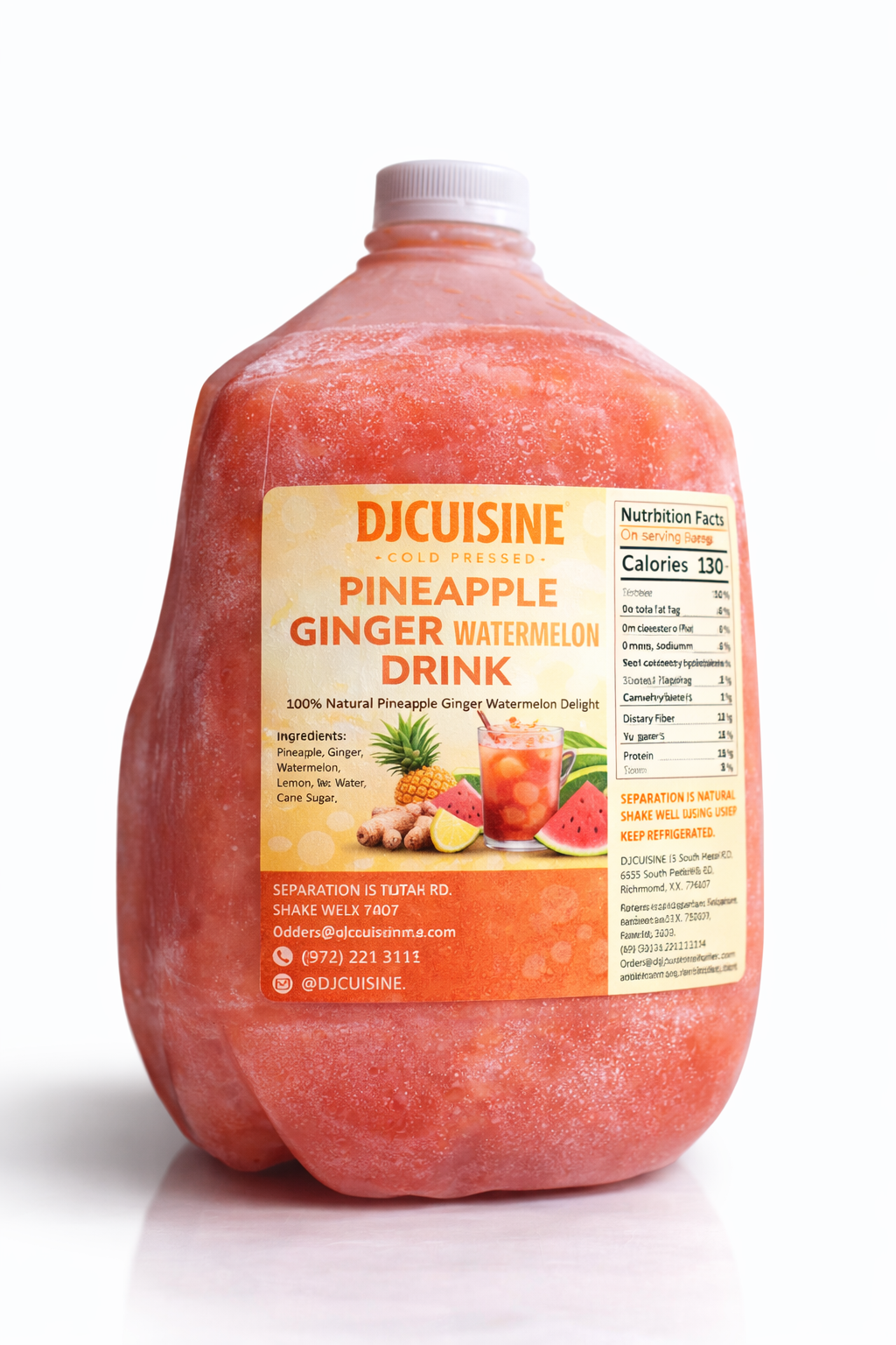 Watermelon, Ginger & Pineapple